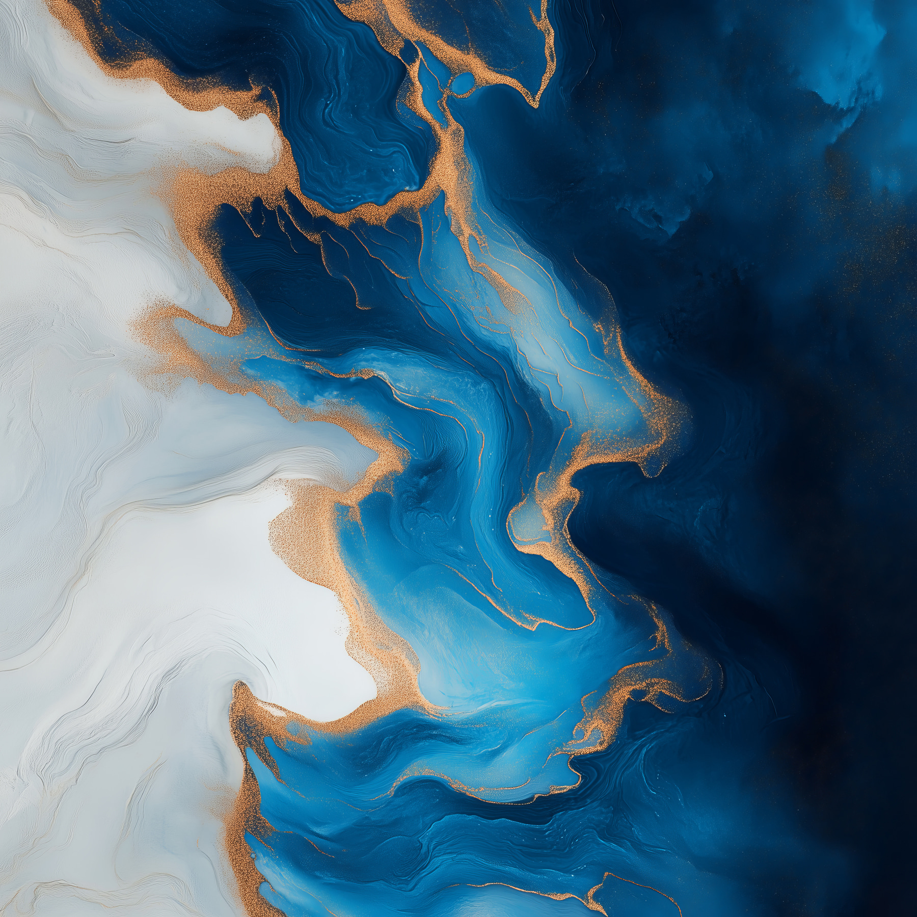 Azure currents in an abstract dance Azure currents in an abstract dance