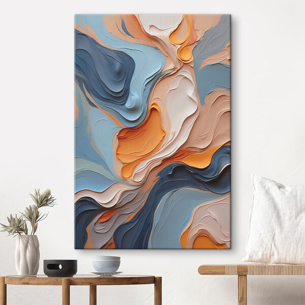 Colorful swirls of paint Colorful swirls of paint