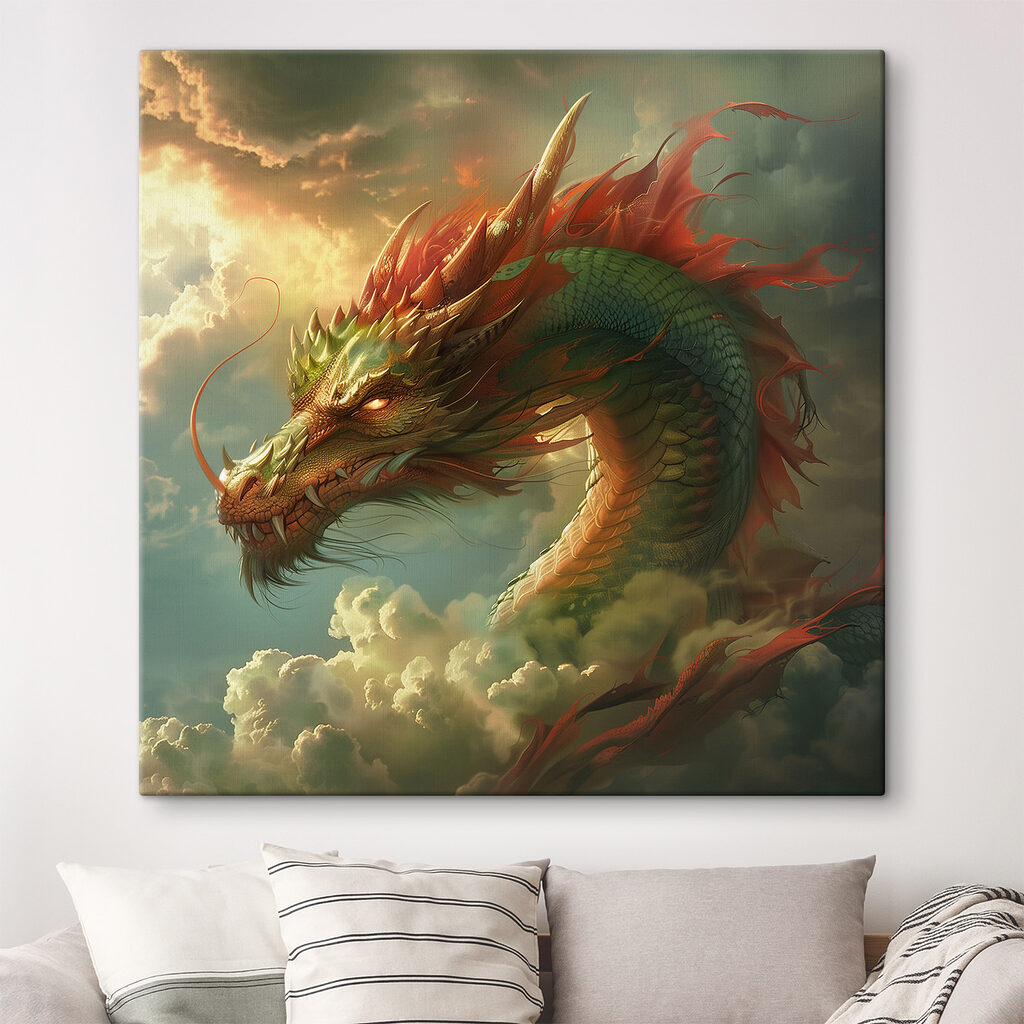 Dragon in the clouds