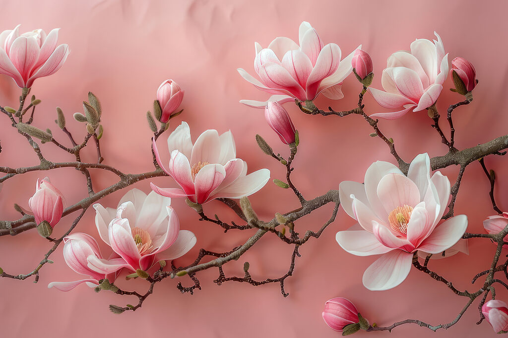 Branch with flowers on it Branch with flowers on it
