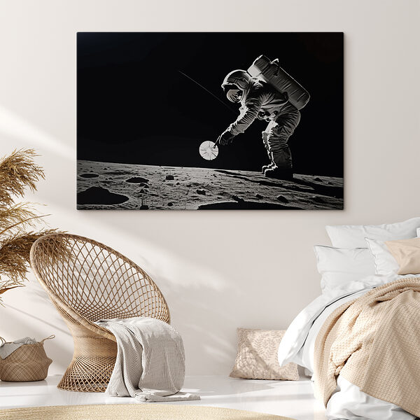 Astronaut on the moon