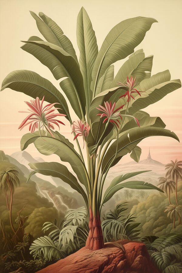 Large plant with flowers and leaves