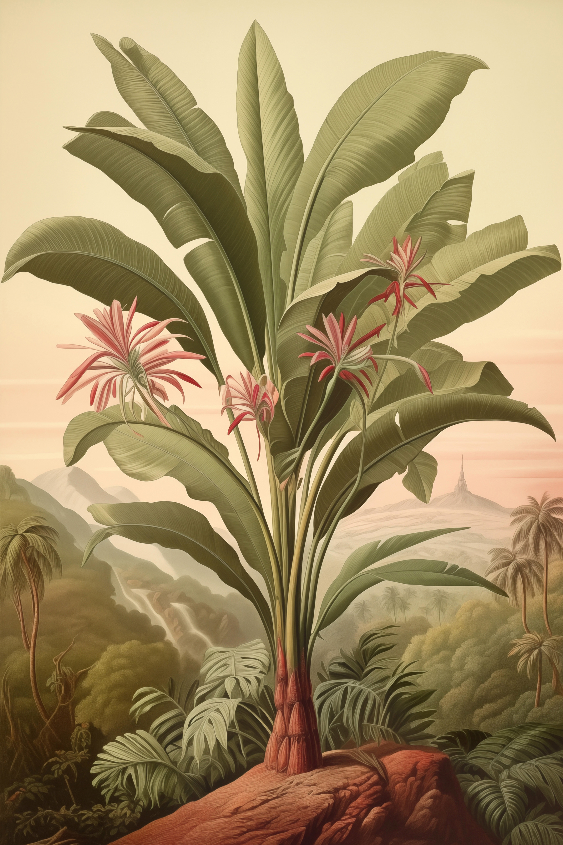 Large plant with flowers and leaves