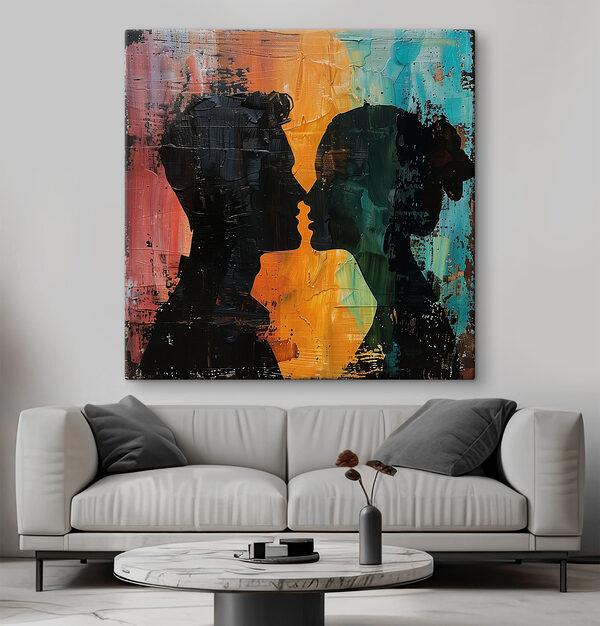 Quadri Un uomo e una donna che si baciano (COD: s40893) Quadri Quadri Un uomo e una donna che si baciano (COD: s40893)