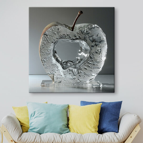 Glass apple with a stem Glass apple with a stem