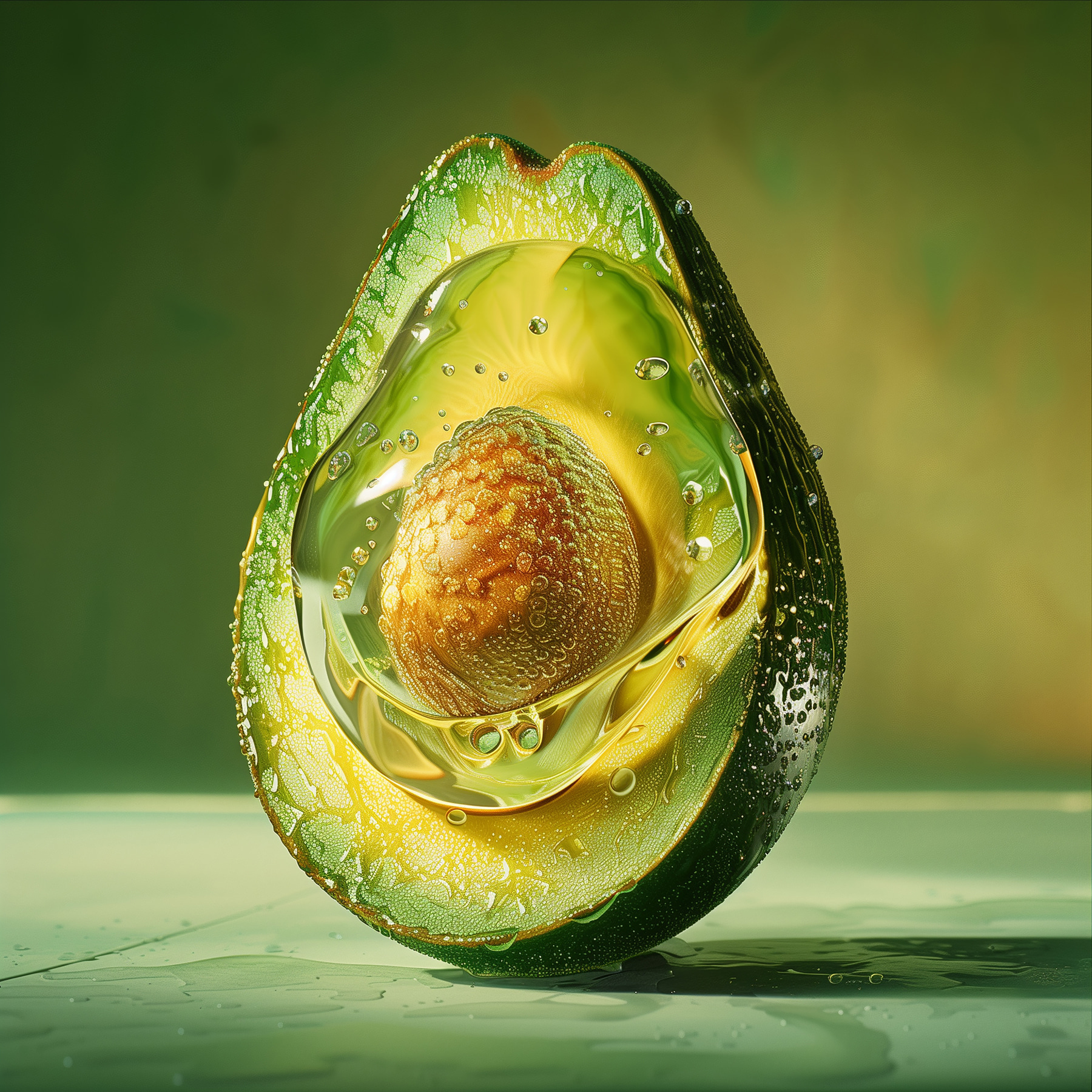 Avocado cut in half Avocado cut in half