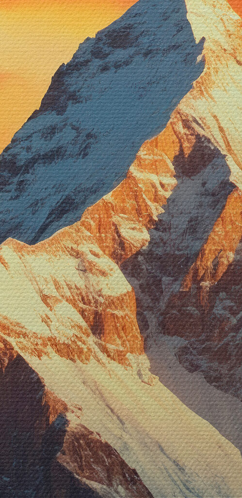 Mountain with snow on top Mountain with snow on top