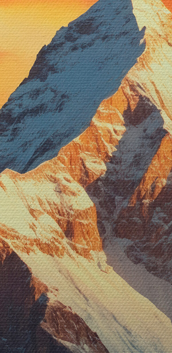 Mountain with snow on top Mountain with snow on top