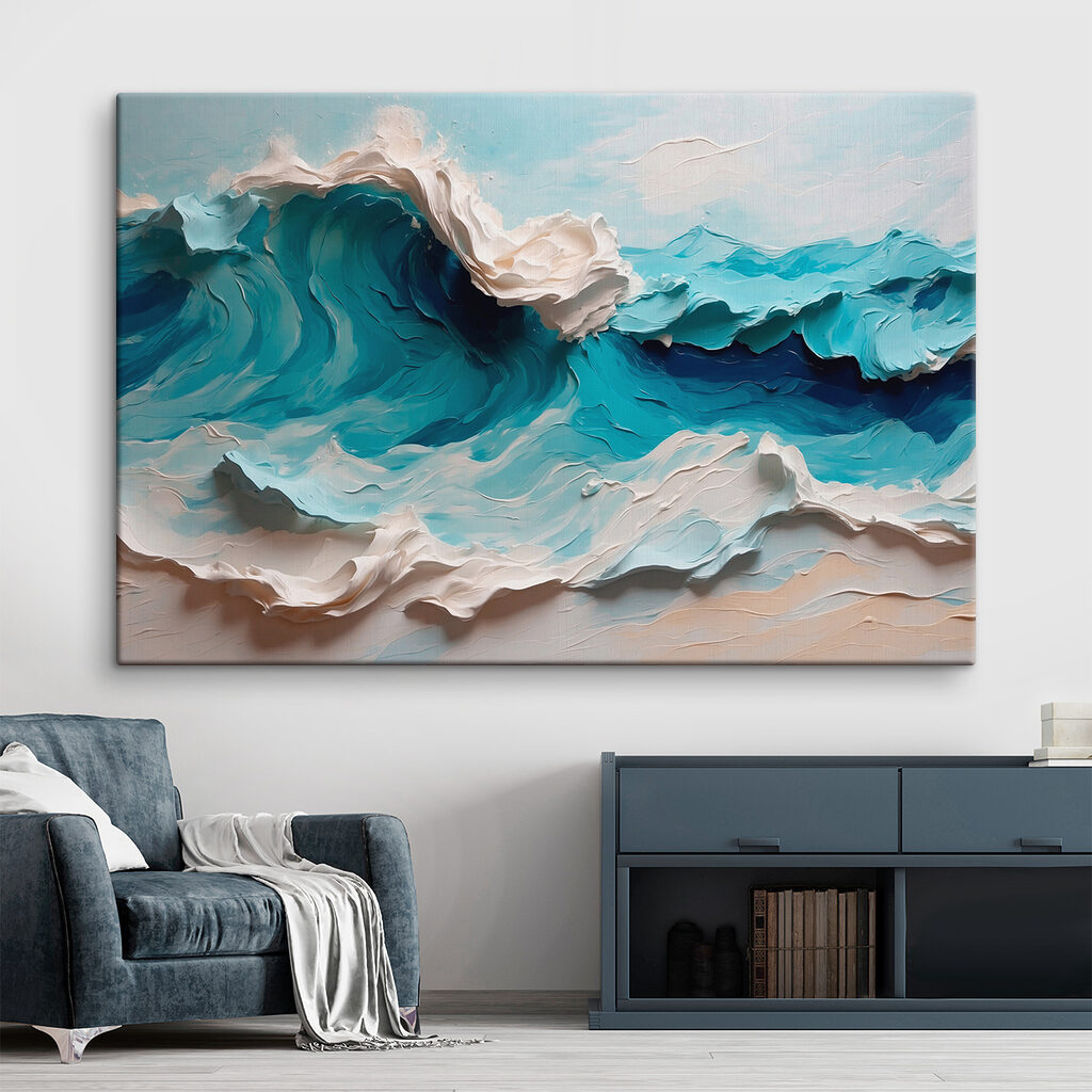 Painting of a wave Painting of a wave