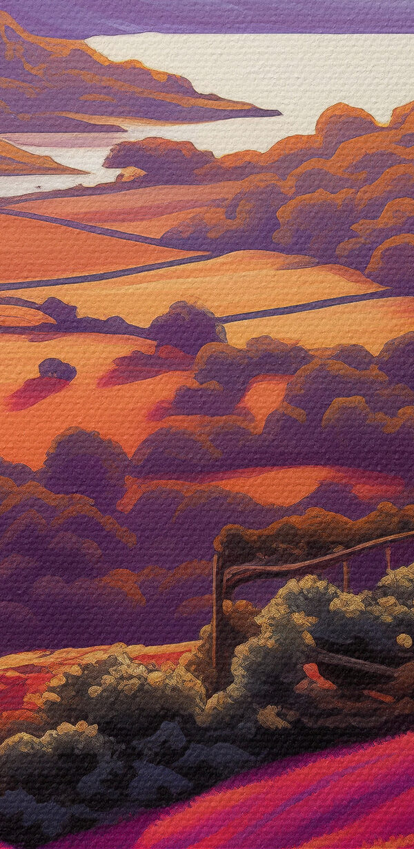 House in a field of lavender