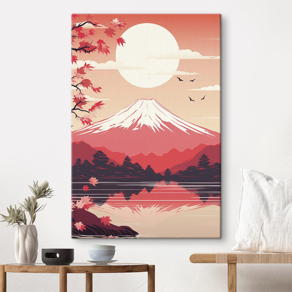 Mountain with trees and a lake Mountain with trees and a lake