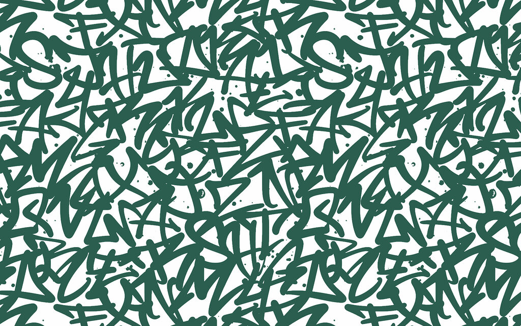 Modello di lettere verdi Modello di lettere verdi