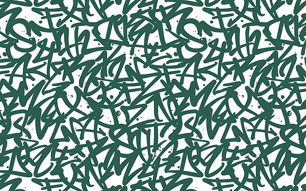 Modello di lettere verdi Modello di lettere verdi
