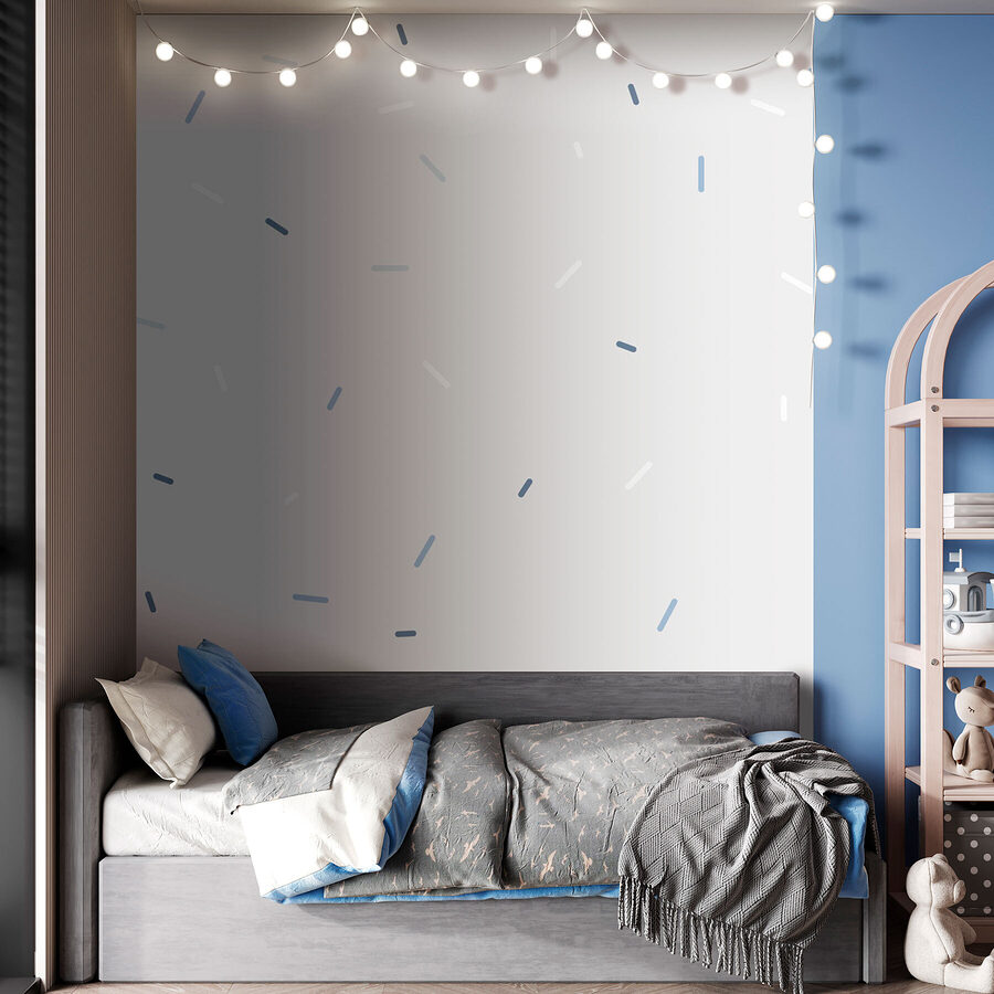 Sfondo bianco con puntini bianchi e blu Sfondo bianco con puntini bianchi e blu