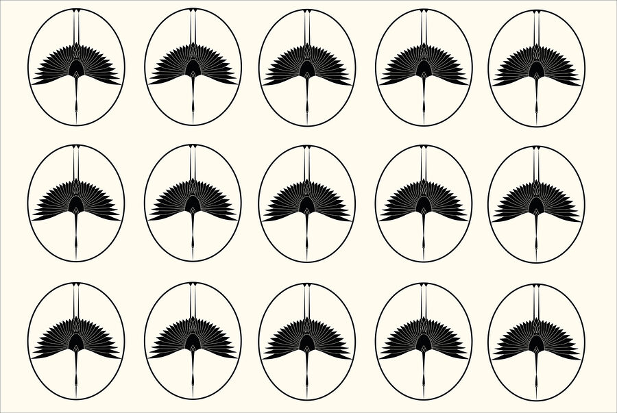 Immagine in bianco e nero di un uccello