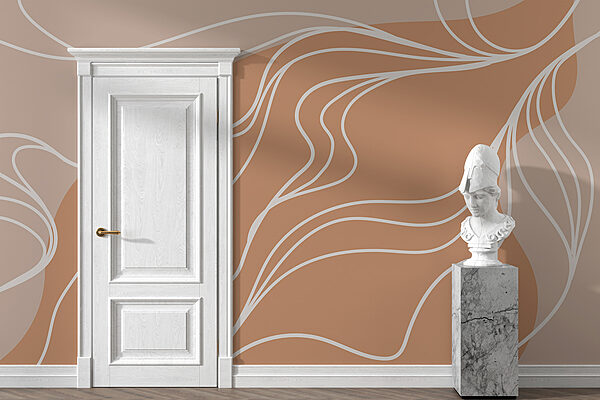 Sfondo marrone e bianco con linee bianche Sfondo marrone e bianco con linee bianche