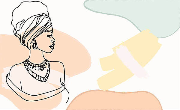Donna con turbante Donna con turbante