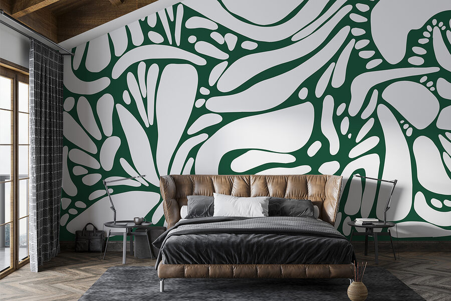Motivo bianco e verde