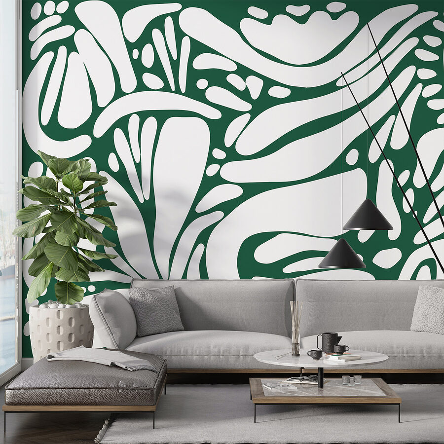 Motivo bianco e verde