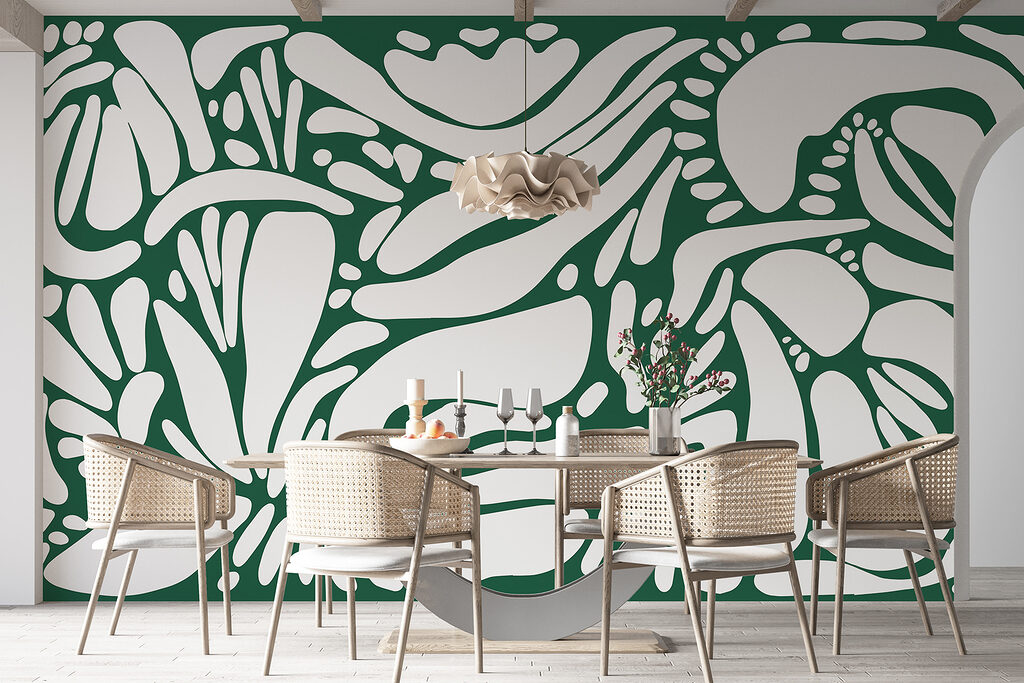 White and green pattern White and green pattern