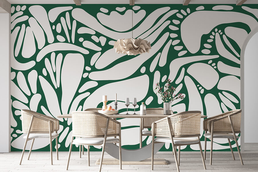 Motivo bianco e verde
