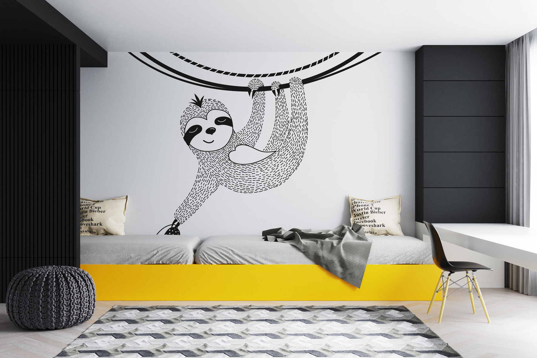 Sloth from a rope Sloth from a rope
