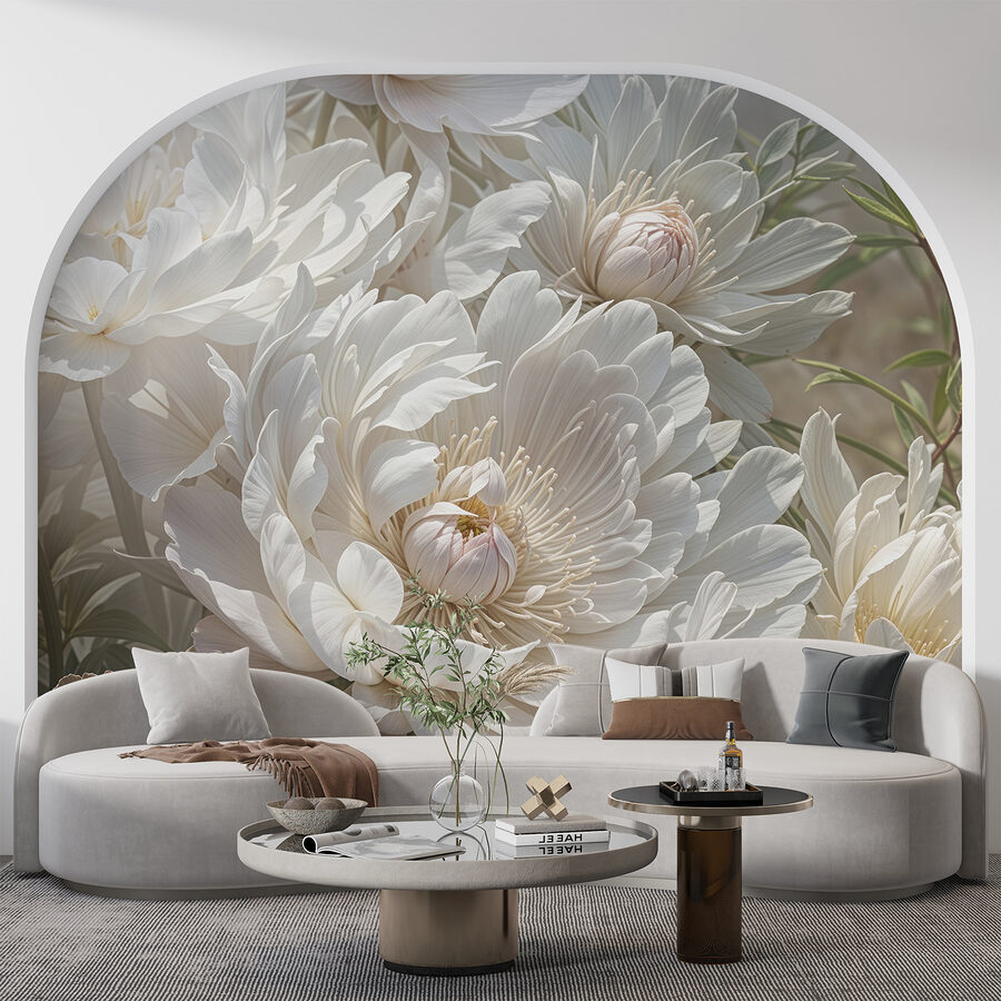 Primo piano di fiori bianchi