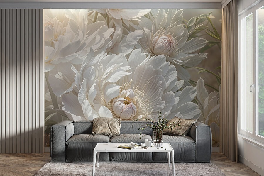 Primo piano di fiori bianchi