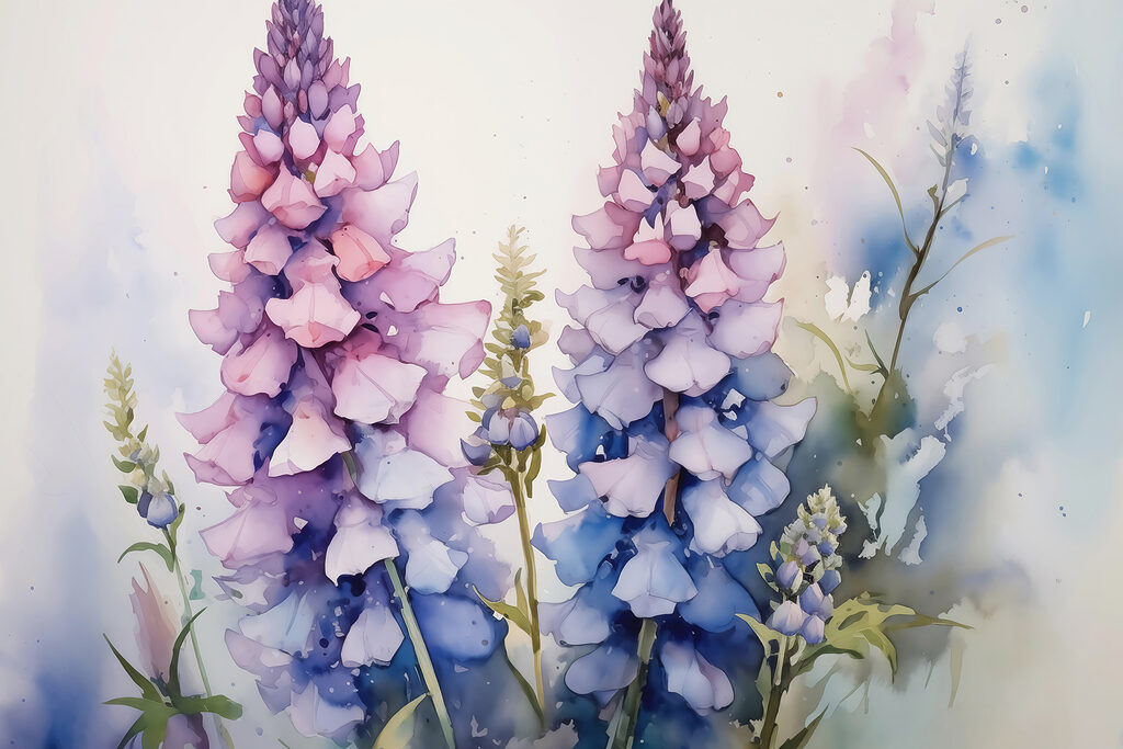 Pittura di fiori su sfondo bianco Pittura di fiori su sfondo bianco