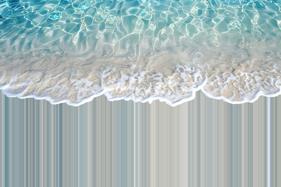 Primo piano di una spiaggia