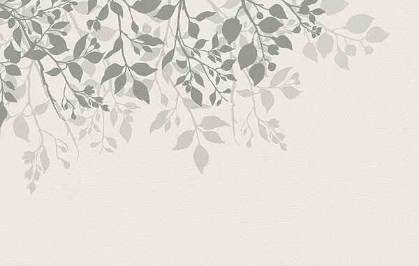 Sfondo bianco con foglie Sfondo bianco con foglie
