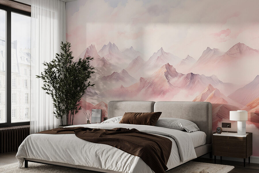Pittura di montagne e nuvole Pittura di montagne e nuvole