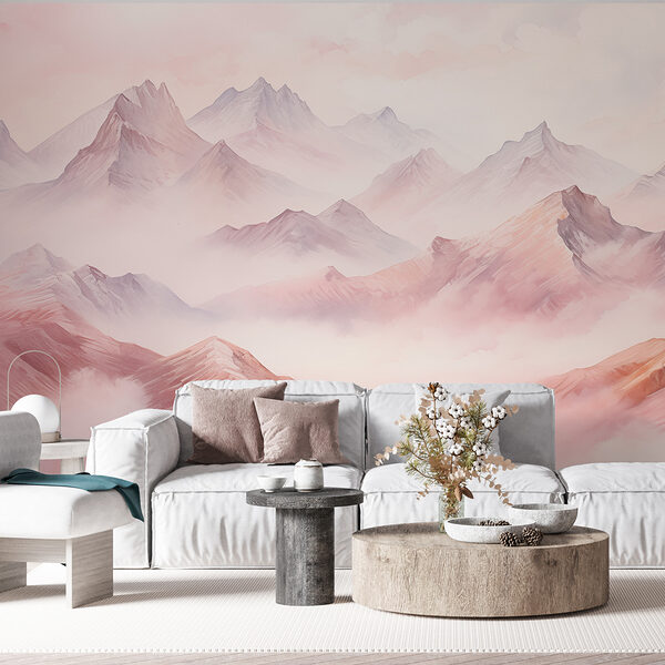 Pittura di montagne e nuvole Pittura di montagne e nuvole
