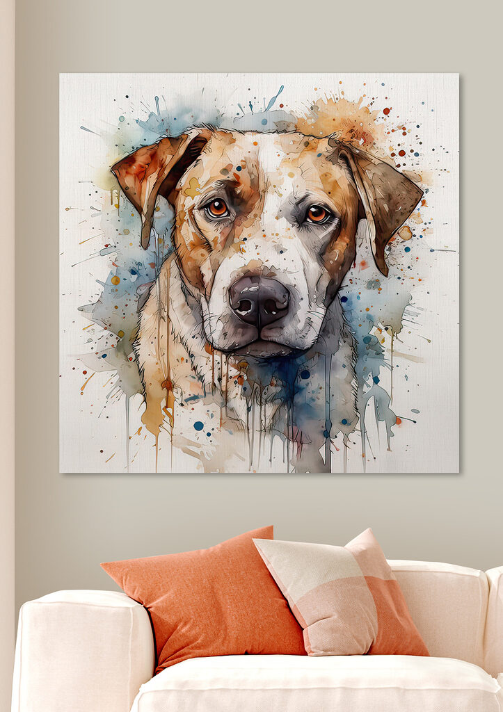 Painting of a dog