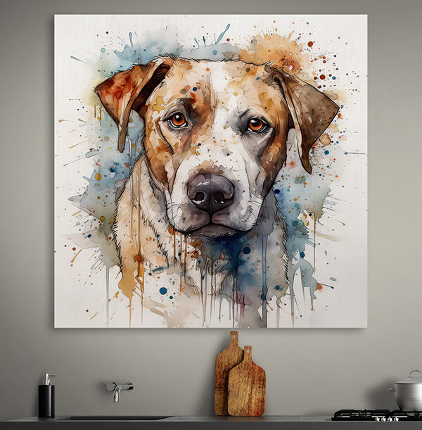 Painting of a dog