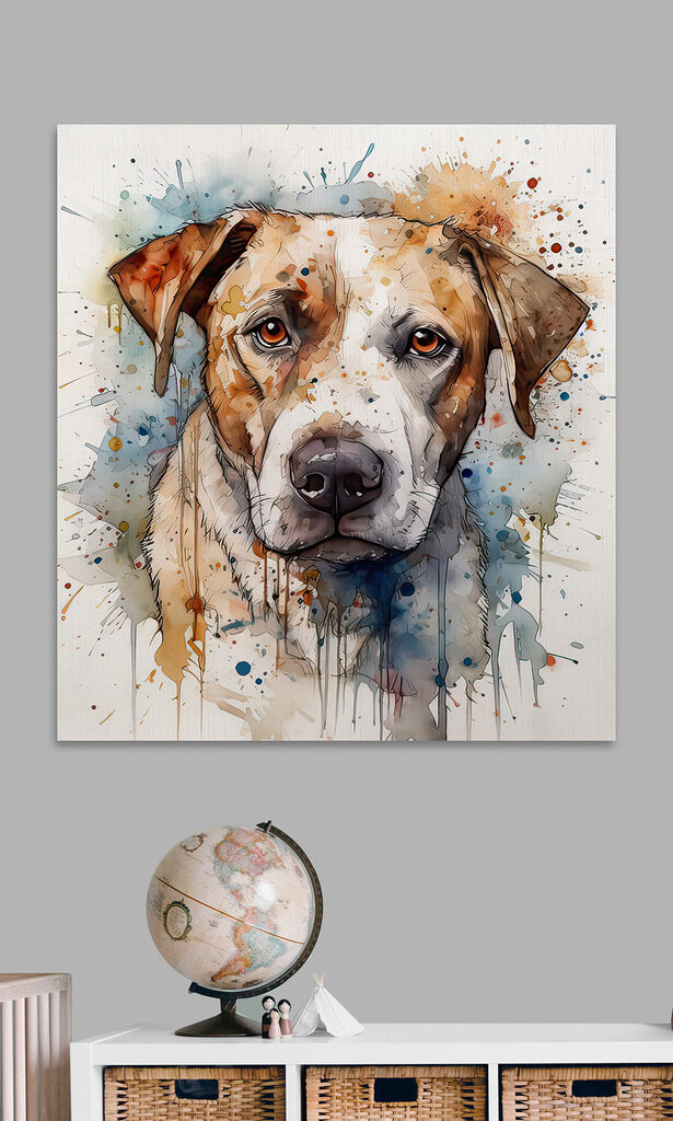 Painting of a dog