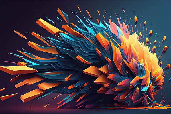 Colorful explosion of triangles Colorful explosion of triangles