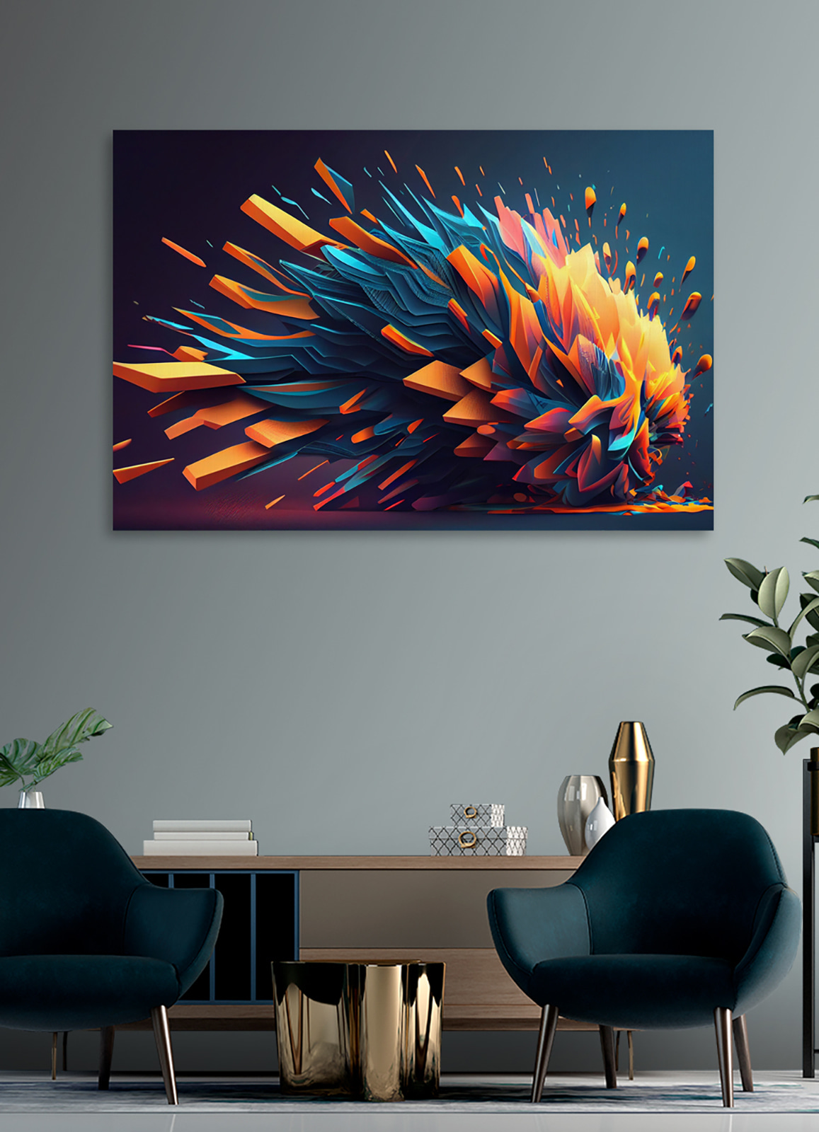 Colorful explosion of triangles Colorful explosion of triangles