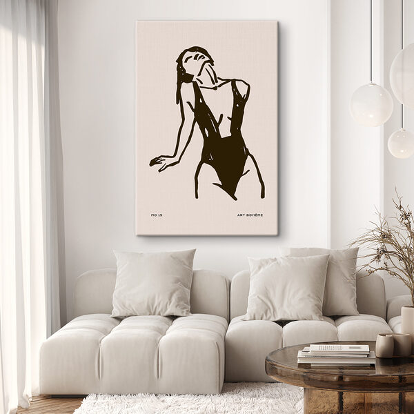 Drawing of a woman in a swimsuit Drawing of a woman in a swimsuit