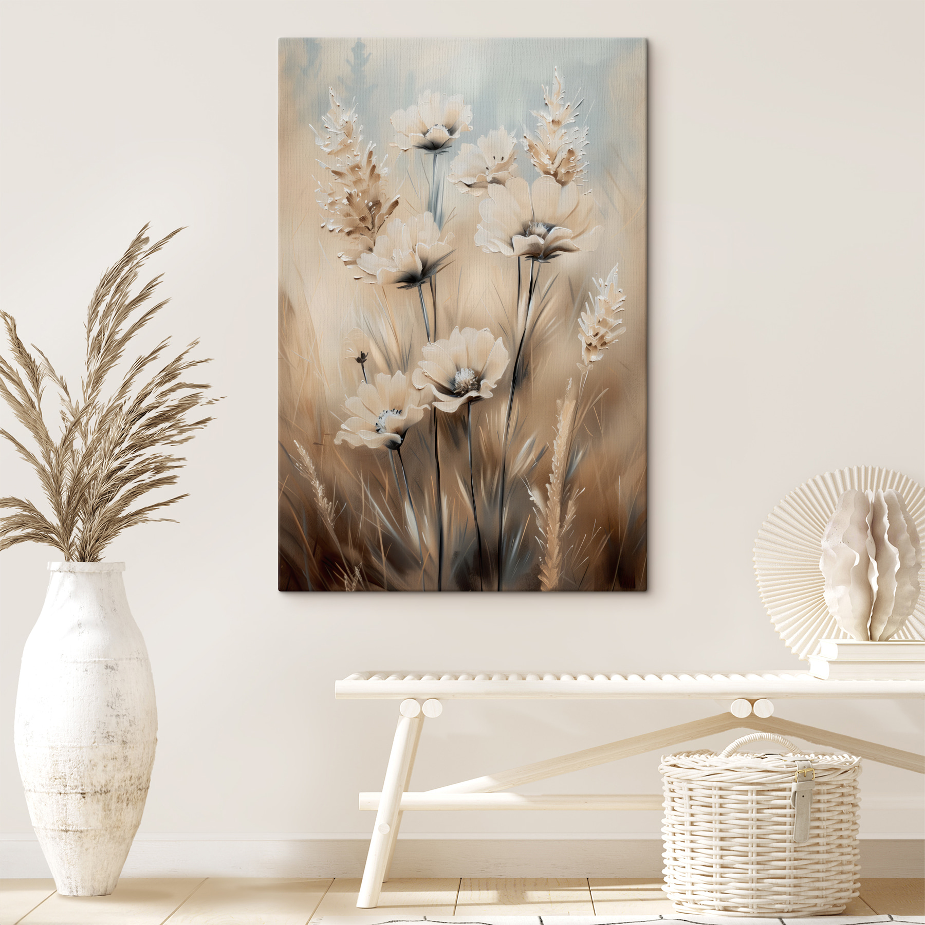 Painting of flowers and grass Painting of flowers and grass