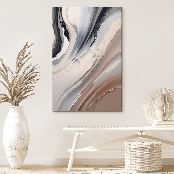 Close up of a painting