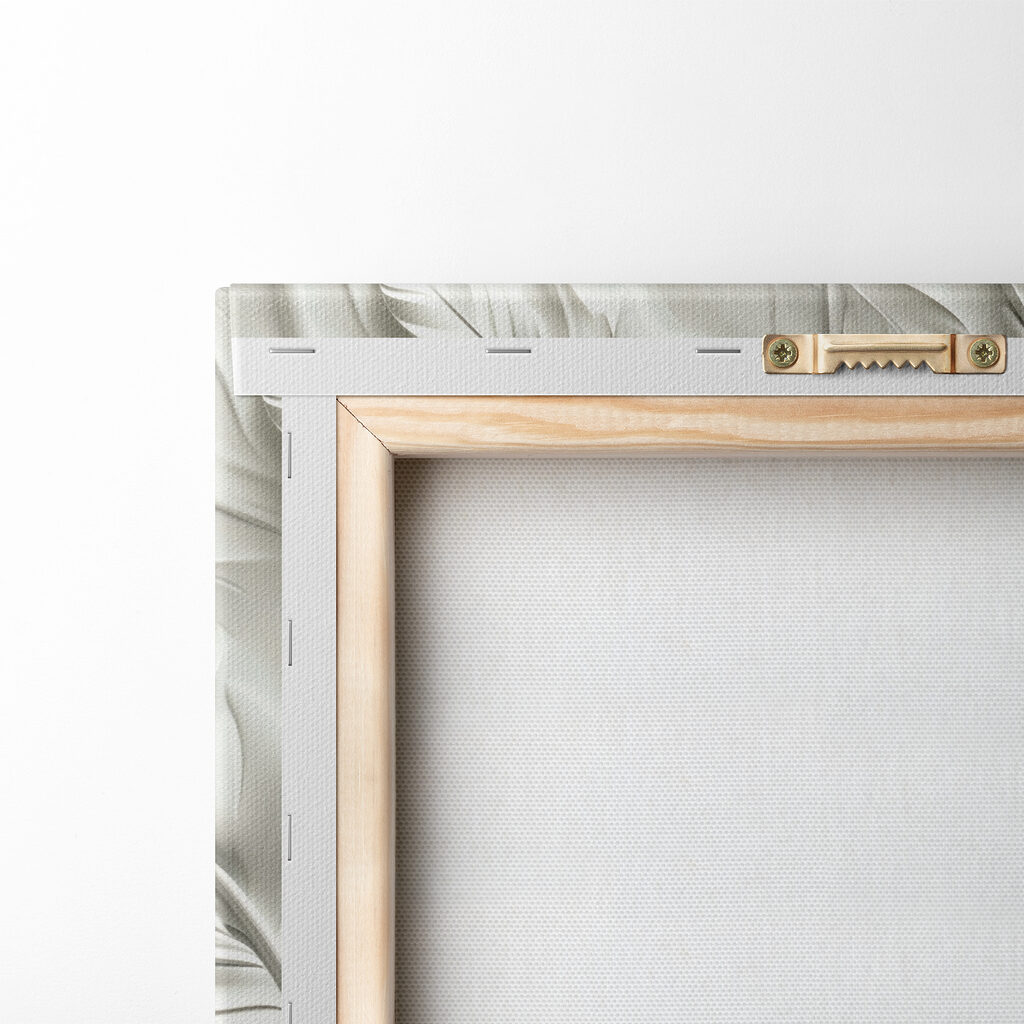 White feather carving on a wall White feather carving on a wall