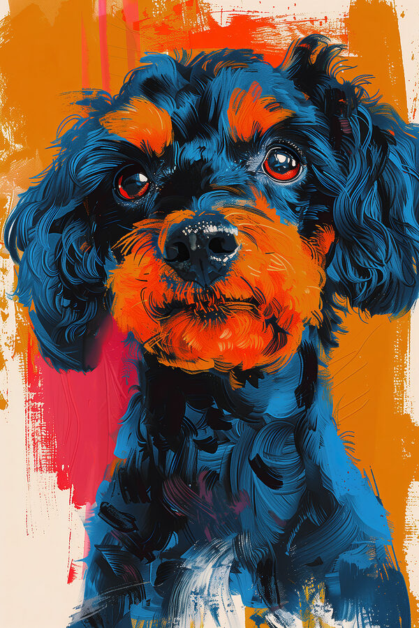 Close up of a dog