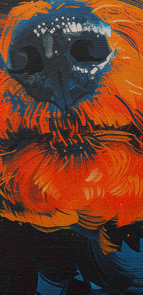 Close up of a dog