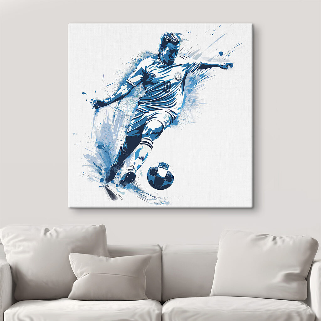 Man kicking a football ball Man kicking a football ball