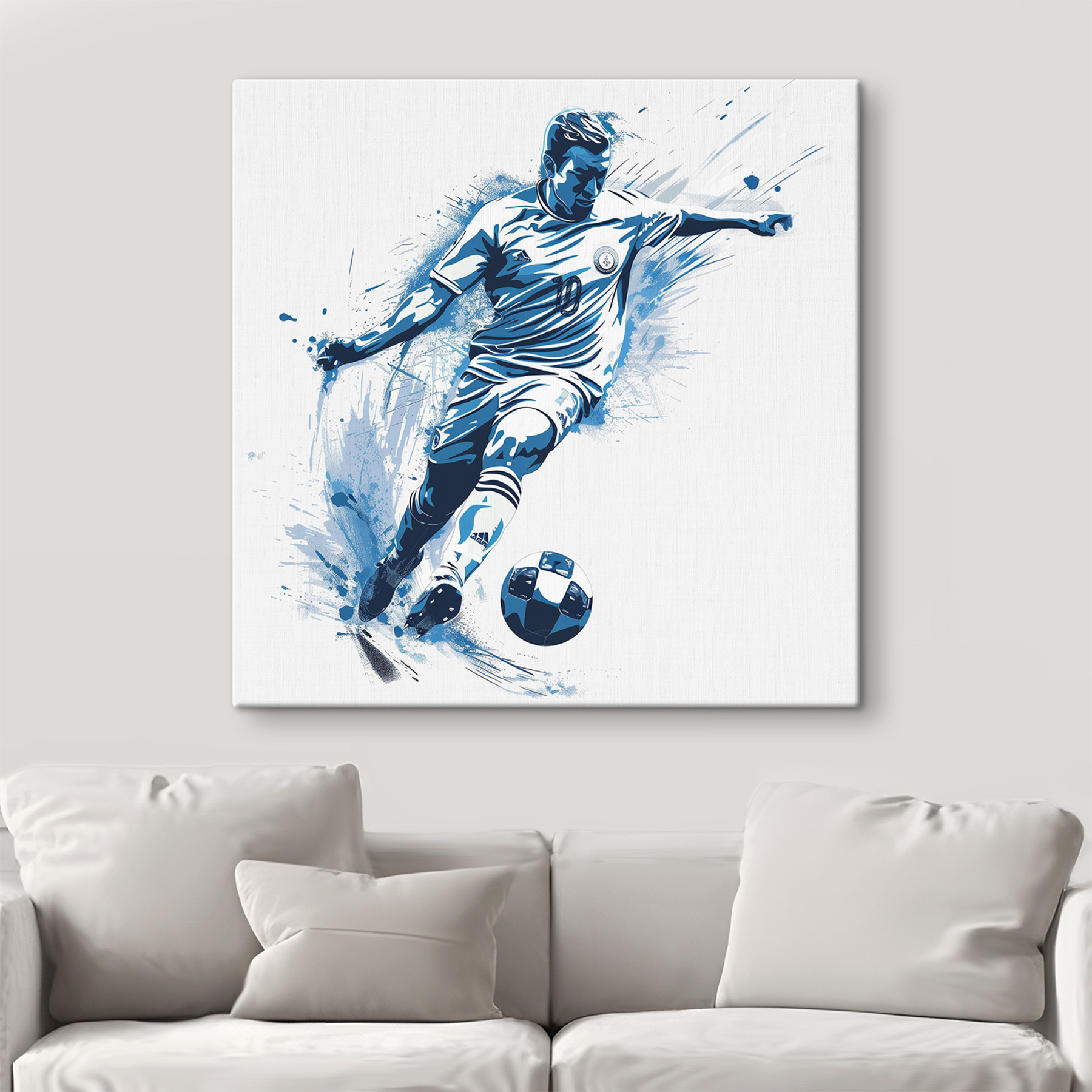 Man kicking a football ball Man kicking a football ball