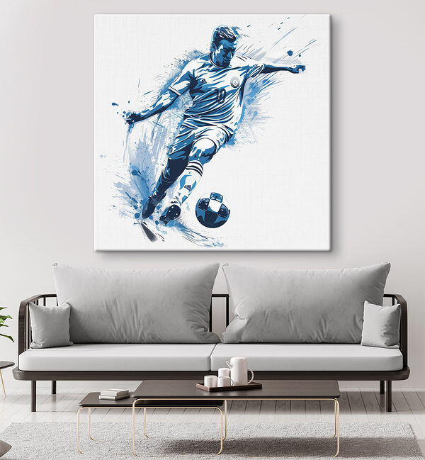 Man kicking a football ball Man kicking a football ball