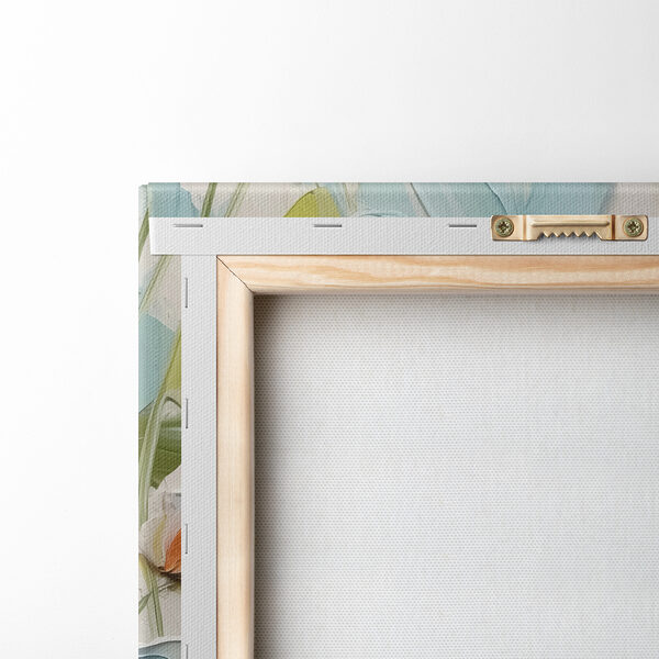 Painting of flowers on a wall Painting of flowers on a wall