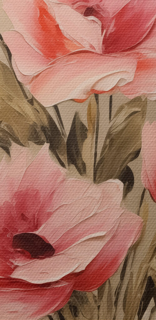 Painting of flowers in a vase Painting of flowers in a vase