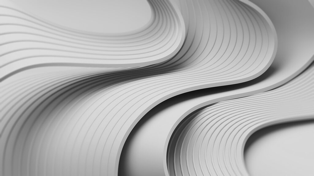 Linee curve bianche e grigie Linee curve bianche e grigie